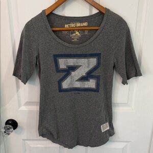 Retro Brand Gray Graphic 'Z' Tee New Orleans Zephyrs